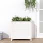 vidaXL Jardinera madera maciza de pino blanco 82,5x40x78 cm vidaXL Jardinera madera maciza de pino blanco 82,5x40x78 cm