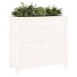 vidaXL Jardinera madera maciza de pino blanco 82,5x40x78 cm vidaXL Jardinera madera maciza de pino blanco 82,5x40x78 cm