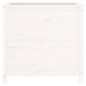 vidaXL Jardinera madera maciza de pino blanco 82,5x40x78 cm vidaXL Jardinera madera maciza de pino blanco 82,5x40x78 cm