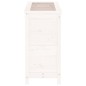 vidaXL Jardinera madera maciza de pino blanco 82,5x40x78 cm vidaXL Jardinera madera maciza de pino blanco 82,5x40x78 cm