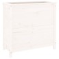 vidaXL Jardinera madera maciza de pino blanco 82,5x40x78 cm vidaXL Jardinera madera maciza de pino blanco 82,5x40x78 cm