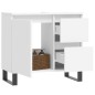 vidaXL Armario de baño madera contrachapada blanco 65x33x60 cm vidaXL Armario de baño madera contrachapada blanco 65x33x60 cm