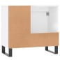 vidaXL Armario de baño madera contrachapada blanco 65x33x60 cm vidaXL Armario de baño madera contrachapada blanco 65x33x60 cm