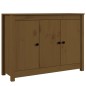 vidaXL Aparador de madera maciza de pino marrón miel 100x35x74 cm