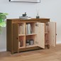vidaXL Aparador de madera maciza de pino marrón miel 100x35x74 cm