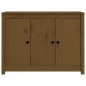 vidaXL Aparador de madera maciza de pino marrón miel 100x35x74 cm