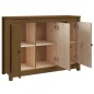 vidaXL Aparador de madera maciza de pino marrón miel 100x35x74 cm