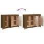 vidaXL Aparador de madera maciza de pino marrón miel 100x35x74 cm
