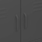 vidaXL Armario de almacenamiento acero gris antracita 80x35x101,5 cm vidaXL Armario de almacenamiento acero gris antracita 80x35x101,5 cm