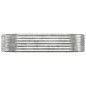 vidaXL Jardinera arriate acero recubrimiento polvo plata 175x100x36 cm