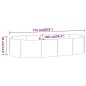 vidaXL Jardinera arriate acero recubrimiento polvo plata 175x100x36 cm