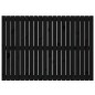 vidaXL Cabecero de cama de pared madera maciza pino negro 127,5x3x90cm