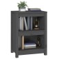 vidaXL Estantería madera maciza de pino gris 50x35x68 cm vidaXL Estantería madera maciza de pino gris 50x35x68 cm
