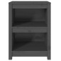 vidaXL Estantería madera maciza de pino gris 50x35x68 cm vidaXL Estantería madera maciza de pino gris 50x35x68 cm