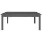 vidaXL Mesa de centro de madera maciza de pino gris 100x100x40 cm vidaXL Mesa de centro de madera maciza de pino gris 100x100x40 cm