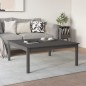 vidaXL Mesa de centro de madera maciza de pino gris 100x100x40 cm vidaXL Mesa de centro de madera maciza de pino gris 100x100x40 cm