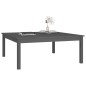 vidaXL Mesa de centro de madera maciza de pino gris 100x100x40 cm vidaXL Mesa de centro de madera maciza de pino gris 100x100x40 cm