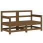 vidaXL Juego de muebles jardín 7 pzas madera maciza pino marrón miel vidaXL Juego de muebles jardín 7 pzas madera maciza pino marrón miel