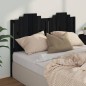 vidaXL Cabecero de cama madera maciza de pino negro 166x4x110 cm vidaXL Cabecero de cama madera maciza de pino negro 166x4x110 cm