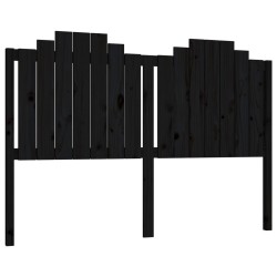 vidaXL Cabecero de cama madera maciza de pino negro 166x4x110 cm