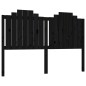 vidaXL Cabecero de cama madera maciza de pino negro 166x4x110 cm vidaXL Cabecero de cama madera maciza de pino negro 166x4x110 cm