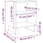 vidaXL Mesitas noche 2 uds madera ingeniería blanco brillo 40x30x50 cm vidaXL Mesitas noche 2 uds madera ingeniería blanco brillo 40x30x50 cm