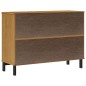 vidaXL Aparador con puerta de vidrio FLAM madera de pino 110x40x80 cm vidaXL Aparador con puerta de vidrio FLAM madera de pino 110x40x80 cm