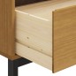 vidaXL Aparador con puerta de vidrio FLAM madera de pino 110x40x80 cm vidaXL Aparador con puerta de vidrio FLAM madera de pino 110x40x80 cm