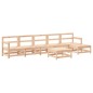 vidaXL Juego de muebles de jardín 7 piezas madera maciza de pino vidaXL Juego de muebles de jardín 7 piezas madera maciza de pino