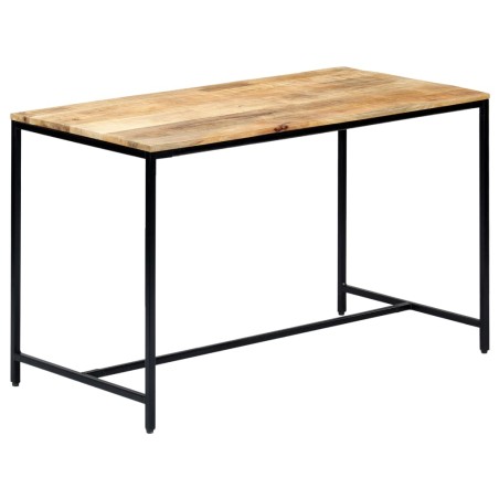 vidaXL Mesa de comedor madera maciza de mango en bruto 120x60x75 cm