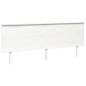 vidaXL Cabecero de cama madera maciza de pino blanco 204x6x82,5 cm vidaXL Cabecero de cama madera maciza de pino blanco 204x6x82,5 cm
