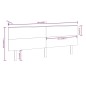 vidaXL Cabecero de cama madera maciza de pino blanco 204x6x82,5 cm vidaXL Cabecero de cama madera maciza de pino blanco 204x6x82,5 cm
