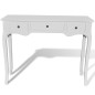 vidaXL Mesa consola tocador con tres cajones blancos vidaXL Mesa consola tocador con tres cajones blancos
