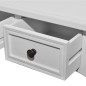 vidaXL Mesa consola tocador con tres cajones blancos vidaXL Mesa consola tocador con tres cajones blancos