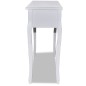 vidaXL Mesa consola tocador con tres cajones blancos vidaXL Mesa consola tocador con tres cajones blancos
