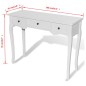 vidaXL Mesa consola tocador con tres cajones blancos vidaXL Mesa consola tocador con tres cajones blancos