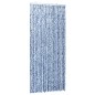 vidaXL Cortina mosquitera chenilla azul blanco y plateado 100x220 cm vidaXL Cortina mosquitera chenilla azul blanco y plateado 100x220 cm