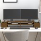 vidaXL Soporte monitor madera maciza pino marrón miel 100x27,5x15 cm vidaXL Soporte monitor madera maciza pino marrón miel 100x27,5x15 cm