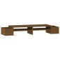 vidaXL Soporte monitor madera maciza pino marrón miel 100x27,5x15 cm vidaXL Soporte monitor madera maciza pino marrón miel 100x27,5x15 cm