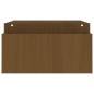 vidaXL Soporte monitor madera maciza pino marrón miel 100x27,5x15 cm vidaXL Soporte monitor madera maciza pino marrón miel 100x27,5x15 cm