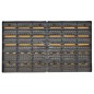 vidaXL Kit cajas de almacenaje 32 pzas paneles de pared amarillo negro vidaXL Kit cajas de almacenaje 32 pzas paneles de pared amarillo negro