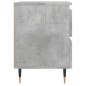 vidaXL Mesitas noche 2 uds madera ingeniería gris hormigón 40x35x50 cm