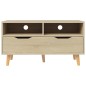 vidaXL Mueble de TV madera de ingeniería roble Sonoma 90x40x48,5 cm