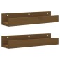 vidaXL Estantes de pared 2 uds madera de pino marrón miel 50x12x9 cm vidaXL Estantes de pared 2 uds madera de pino marrón miel 50x12x9 cm