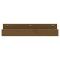 vidaXL Estantes de pared 2 uds madera de pino marrón miel 50x12x9 cm vidaXL Estantes de pared 2 uds madera de pino marrón miel 50x12x9 cm