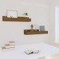vidaXL Estantes de pared 2 uds madera de pino marrón miel 50x12x9 cm vidaXL Estantes de pared 2 uds madera de pino marrón miel 50x12x9 cm