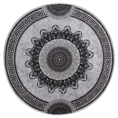 vidaXL Alfombra lavable antideslizante multicolor φ120 cm