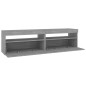 vidaXL Mueble de TV con luces LED 2 uds gris Sonoma 75x35x40 cm