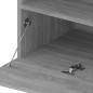 vidaXL Mueble de TV con luces LED 2 uds gris Sonoma 75x35x40 cm