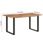 vidaXL Mesa de comedor de madera maciza de acacia 154x80x76 cm vidaXL Mesa de comedor de madera maciza de acacia 154x80x76 cm